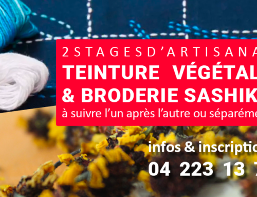 Stages d’artisanat : Teinture végétale et Broderie Sashiko